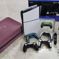 ps5 slim digital در حد آکبندبا گارانتی لوازم جانبی