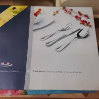 قاشق و چنگال ناب استیل ۶ نفره