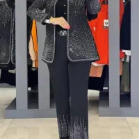 مانتو و شلوار نگینی  زنانه