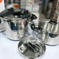 زودپز دوقلو مونتینی مدل ECCO75 گنجایش 5+7 لیتر