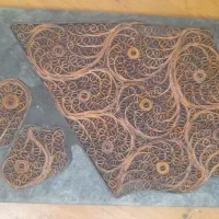 (پرکن  ظروف ملیله) صنایع دستی
