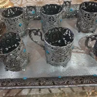 سینی و ۶ عدد پایه شیک