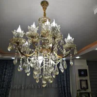 لوستر 15 شاخه کریستال