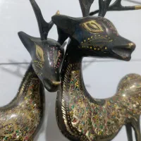 یک جفت گوزن برنز