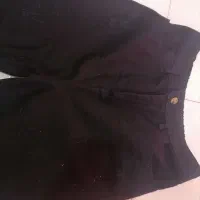 شلوار جین بگ مشکی زاپ‌دار زنانه