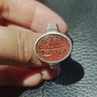 انگشترمردانه عقیق حکاکی شده