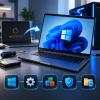 نصب ویندوز سیار گرگان وحومه، نصب در محل + پشتیبانی