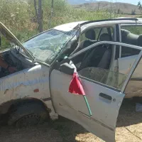 پراید ۹۰ چپ شده