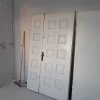 درب چوبی دولنگه