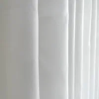 پرده آماده پانچ حریر شاین سفید ۱۵۰×۲۷۰