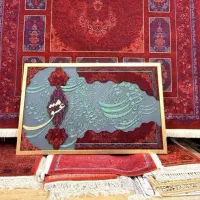 تابلو فرش کالیگرافی با چوب ابعاد 125*75