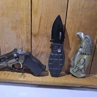 فندک قدیمی و فندک چاقودار و فندک تفنگی