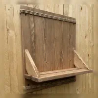 شلف دیواری مدرن با چوب طبیعی نراد
