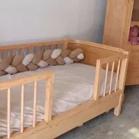 سرویس خواب نوزاد و نوجوان تمام چوب