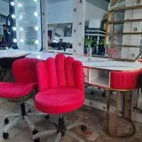 میز ناخن پایه فلزی بغل پارچه
