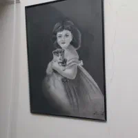۲ عدد قاب نقاشی سیاه قلم  هر عدد۶۵۰۰۰۰