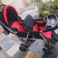 کالسکه دو قلو در حد نو