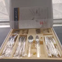 سرویس 30پارچه 6نفره قاشق چنگال ناب استیل