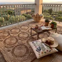 دیوارکوب حصیری فرشینه حصیری