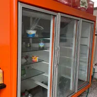 یخچال سوپرمارکتی ویترینی سه درب موتور سکاپ(Secop)