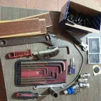 آچارفرانسه.پیچ قلاویزکارتل.شیلنگ باد.انبرقفلی.آلن