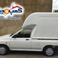 پراید وانت (کابین‌دار) با راننده جهت پخش موادغذایی