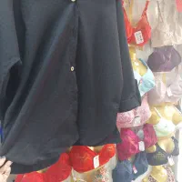 مانتو شومیزی مشکی جنس خوب