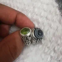 دو عدد انگشتر نقره عیار بالا