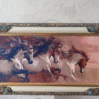 تابلو فرش سه بعدی طرح اسب