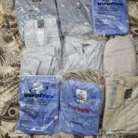 لباس کار بیلرسوت جنس کتان وسه عدد کفش ایمنی