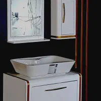 روشویی کابینت اروشا سفید طلا