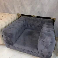 مبل ۴ نفره چستر پایه استیل