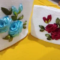روبان دوزی کیف مکرومه و غیره