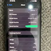 اپل iPhone 15 Pro با حافظهٔ ۲۵۶ گیگابایت Zaa|موبایل|تهران, سازمان برنامه|دیوار