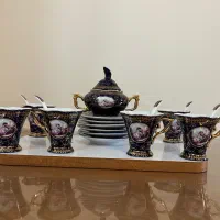 سرویس قهوه خوری سرمه ایی شیک