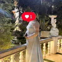 لباس شب سنگ دوزی دستی حجاب دار