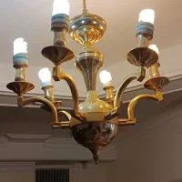 لوستر برنجی آبکاری طلا