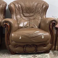 مبل نیم ست نراد تزینات چوب راش گرجستان
