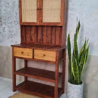 کافی بار چوب روس میز بار اسپرسو کنسول