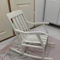 صندلی راک چوبی بچه گانه