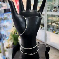 دستبند بنگل بدون نگین نقره اصلی
