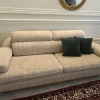 فروش مبل ۳ نفره تخت خواب شو (سفارشی)به دلیل مهاجرت