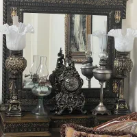 آیینه شمعدان شیک بسیار نو نو