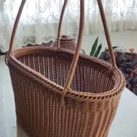 سبد دستبافت مفتول پلاستیکی