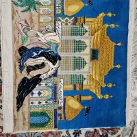 تابلو فرش تمام ابریشم چله ابریشم