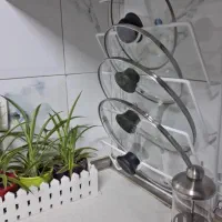 نگهدارنده ۴ طبقه درب قابلمه کابینتی و دیواری