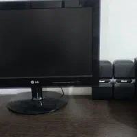 مانیتور  LG Flatron و اسپیکر Rock - بسیار تمیز