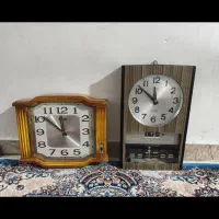 ساعت چوبی ورادیوقدیمی فروشی