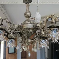 لوستر فیروزه ای|لوستر و چراغ آویز|شیراز, شهرک گلستان|دیوار