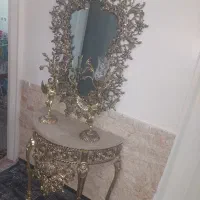 کنسول آینه و شمعدان و بوفه